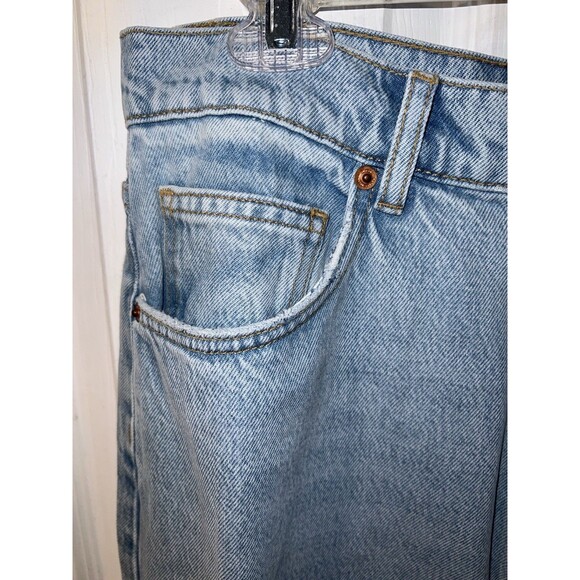 Reformation Skirt Womens 31 Blue Denim Tazz Maxi Raw Hem Modern Festival New - Picture 4 of 10